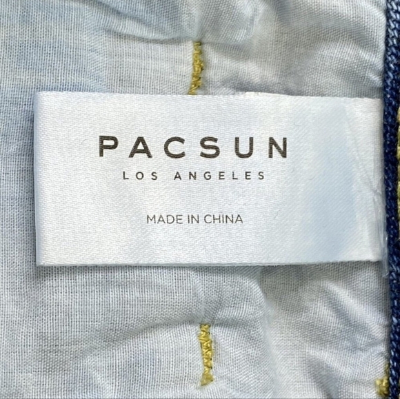 PACSUN Eco Two-Tone '90s Boyfriend Jeans Sz 30 High Rise Patchwork Loose Fit Y2K - Picture 6 of 12